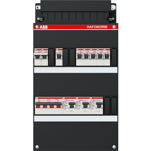 Groepenkast 6 groepen achter 3x 30mA+F+HS 3-fase 1SPF006905F0745
