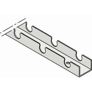 Lengte a 2,5m. Wand-montageprofiel tbv buis 14x2mm