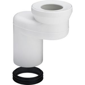Sprongbocht DN 100/90 kunststof/wit