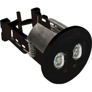 Noodverlichtingsarmatuur inb. 24V 220lm 1,8W centr. zwart