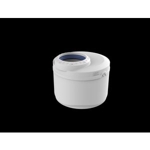 Inzetverloopring PP AS+ geluidsarm lichtgrijs 110x50mm excentrisch