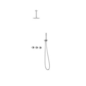Afbouwdeel regendouche IVY combiset Bond 4 inbouwthermostaat symmetry chroom CSB4CRAABC incl. inbouwbox