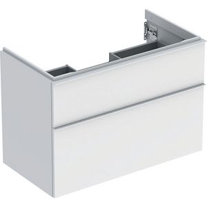 iCon wastafelonderkast 2x la 90cm wit mat / greep wit mat