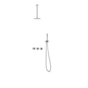 Afbouwdeel regendouche IVY combiset Bond 4 inbouwthermostaat symmetry chroom CSB4CRAACC incl. inbouwbox
