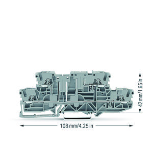 2-etage basisklem L/L voor draagrail 35x15 en 35x7,5 VVE=50