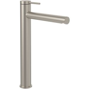 Eengreeps wastafelkr hoog Loop & Friends Brushed Nickel Matt