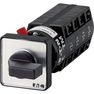 Omschakelaar 8 cont. 10A frontplaat:1-0-2 60gr. vast 1gats