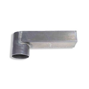 Loden HWA stadsuitloop 80mm-60x80mm lengte 33cm