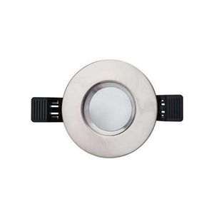 Toebehoren MR16 90mm rond geborsteld chroom IP65