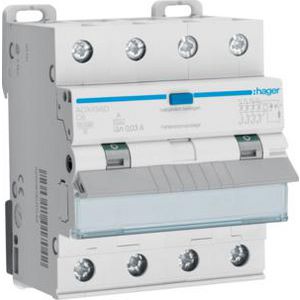 Aardlekautomaat 4P 6A C-karakteristiek 10kA 30mA klasse A