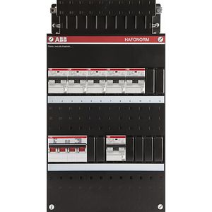 Groepenkast 6x 16A/30mA + HS + OV4 3-fase