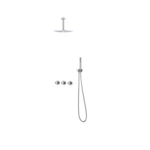 Afbouwdeel regendouche IVY combiset Bond 4 inbouwthermostaat symmetry chroom CSB4CRACBC incl. inbouwbox