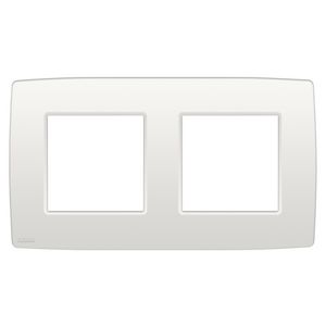 2-voudige afdekplaat hoh 71mm Original white