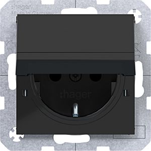 SCHUKO-wandcontactdoos vastz. Safety Plus steekkl. A.x/C.x z