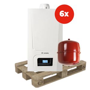 KPW pallet 6st. CV-ketel Avanta Ace 28C CW4 con. 60/100 + aansluitpakket 18L