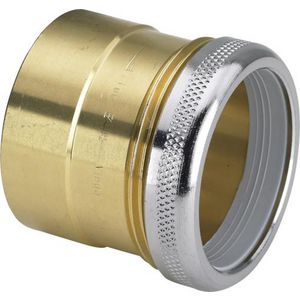 Overgangsstuk messing 35mm(lood) x 32mm (soldeer x klem)