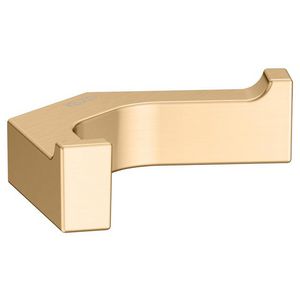 Dubbele handdoekhouder messing geborsteld 11115250000