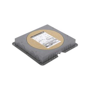 Kunststof instortbehuizing voor 6xK45 module vloerdoos 65mm