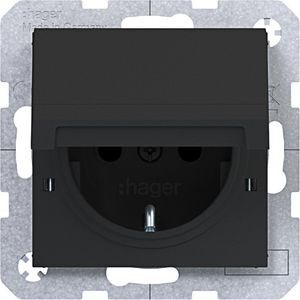 SCHUKO-wandcontactdoos vastz. Safety Plus steekkl. A.x/C.x z