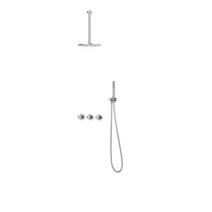Afbouwdeel regendouche IVY combiset Bond 4 inbouwthermostaat symmetry chroom CSB4CRAECC incl. inbouwbox
