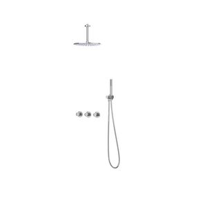 Afbouwdeel regendouche IVY combiset Bond 4 inbouwthermostaat symmetry chroom CSB4CRAFBC incl. inbouwbox