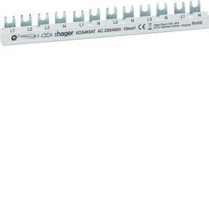 12mod kamrail 63 A 3p+N / 1p+N / 1p+N / 1p+N / 1p+N Quickbus