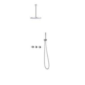 Afbouwdeel regendouche IVY combiset Bond 4 inbouwthermostaat symmetry chroom CSB4CRAFCC incl. inbouwbox