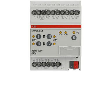Schakel/Jaloezie aktor KNX 8 -voudig 6A DIN-rail (SAH/S8.6.7.1)