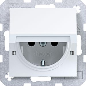 SCHUKO-wandcontactdoos vastz. Safety Plus steekkl. A.x/C.x w