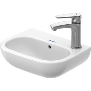 D-CODE #070536 fontein 360mm wit met kraangat met overloop