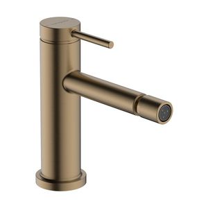 Tecturis S bidetkraan ééngreeps met trekwaste Brushed Bronze