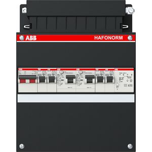 Groepenkast 4 groepen achter 2x30mA +T+HS 1-fase 1SPF006907F0124