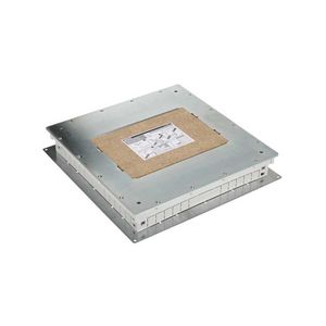 Metalen instortbehuizing voor 12xK45 module vloerdoos