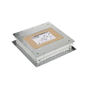 Metalen instortbehuizing voor 8xK45 module vloerdoos