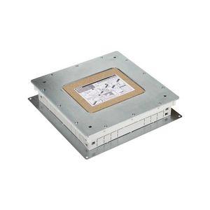 Metalen instortbehuizing voor 6xK45 module vloerdoos