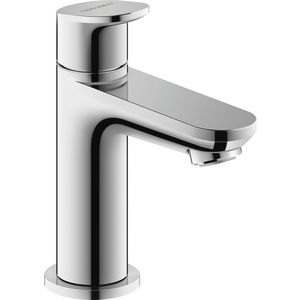 Wave 1-hendel fonteinwaterkraan chroom hoogglans sprong 90mm incl. aansluitslang 1/2"x3/8"45cm