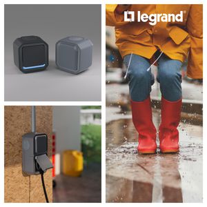 Kabeluitgang ISO32 compleet grijs