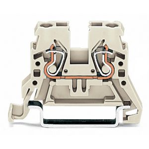 2-draads rijgklem 2,5 mm2 lichtgrijs VVE=100