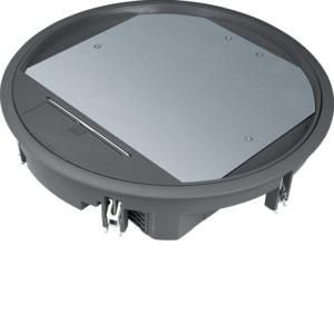 Installatiedoos R12 rondx306mm zwart 12mm vloerafdekking