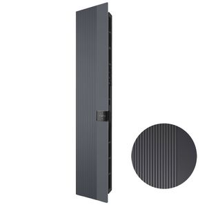 Elektr. designradiator E-Comfort Mikado 1100x230mm 500W Grijs