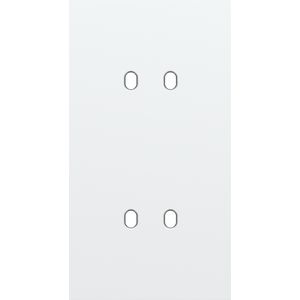 Tweevoudige afdekpl. verticaal 71mm centerafstand tweevoudig