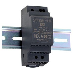 DC-DC extra small ind DIN rail conv 30W 12V 9-36Vdc