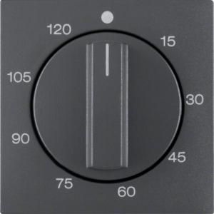 Afdek. mech. tijdschakelklok berker S.1/B.3/B.7 antraciet