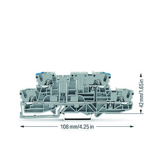 2-etage basisklem L/N voor draagrail 35x15 en 35x7,5 VVE=50