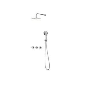 Afbouwdeel regendouche IVY combiset Bond 4 inbouwthermostaat symmetry chroom CSB4CRBEAC incl. inbouwbox