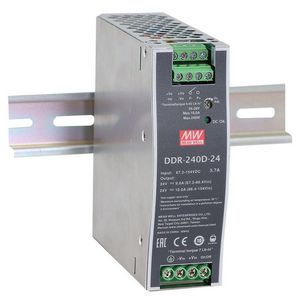 DC-DC extra small ind DIN rail conv 240W 24V 16.8-33.6Vdc