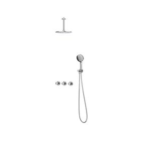 Afbouwdeel regendouche IVY combiset Bond 4 inbouwthermostaat symmetry chroom CSB4CRBEBC incl. inbouwbox