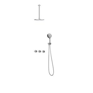 Afbouwdeel regendouche IVY combiset Bond 4 inbouwthermostaat symmetry chroom CSB4CRBECC incl. inbouwbox