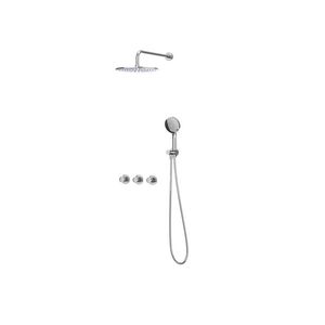 Afbouwdeel regendouche IVY combiset Bond 4 inbouwthermostaat symmetry chroom CSB4CRBFAC incl. inbouwbox