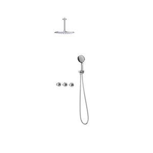 Afbouwdeel regendouche IVY combiset Bond 4 inbouwthermostaat symmetry chroom CSB4CRBFBC incl. inbouwbox